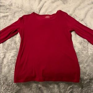 Maroon long sleeve tee